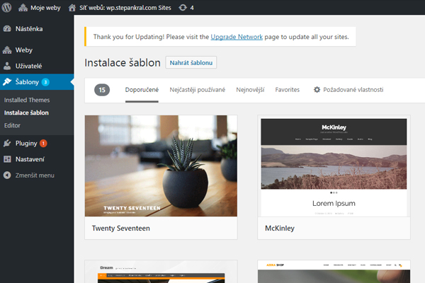 WordPress šablony